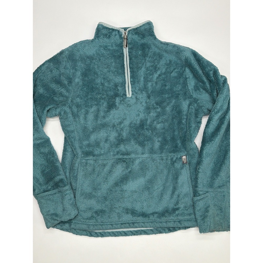 The North Face Women's M/M‎ Teal Fleece 1/4 Zip Pocket Pullover